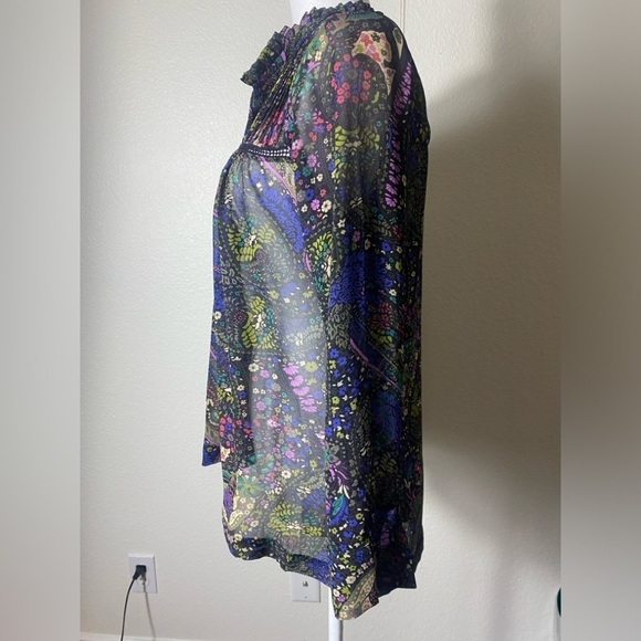 Dolan by Anthropologie Odessa Paisley Blouse sz Small - Picture 5 of 9
